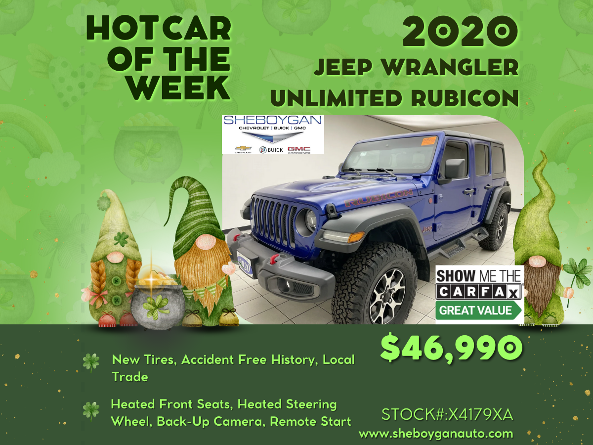 2020 Jeep Wrangler Unlimited Rubicon | Sheboygan Chevrolet Buick GMC  Specials Sheboygan, WI