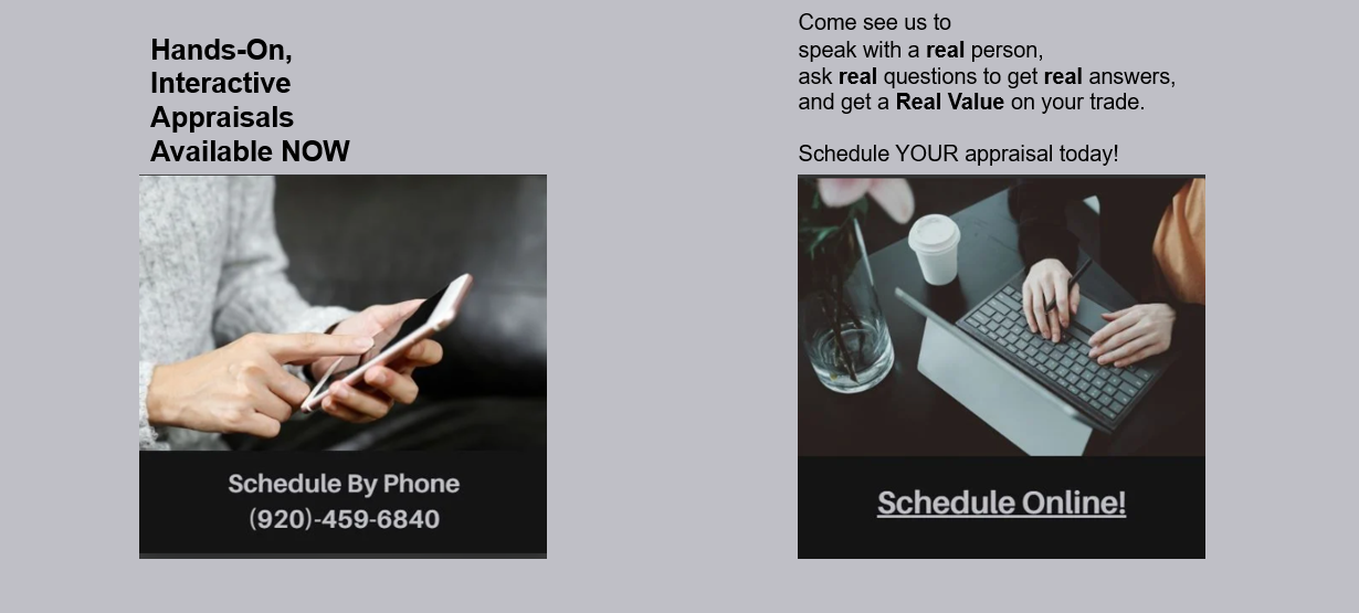 Schedule By phone 920 459 6849 or schedule online Sheboygan Chevrolet in Sheboygan WI